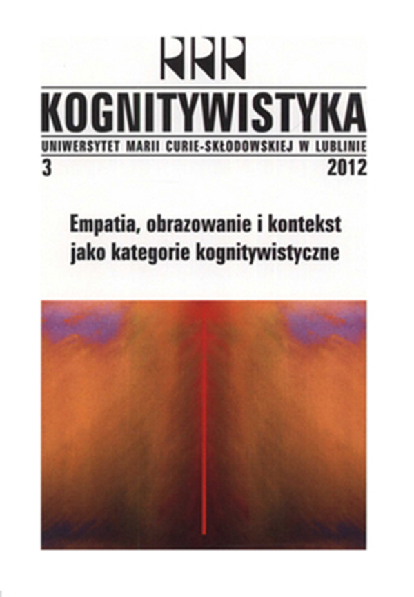2012_kognitywistyka_3_empatia_obrazowanie_i_kontekst_jako_kategorie_kognitywistyczne